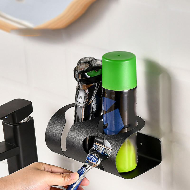 Kupaonski organizator Ručni držač aparata za brijanje Zidni nosač otporan na vlagu Polica s četkom Kućni hotelski dodaci