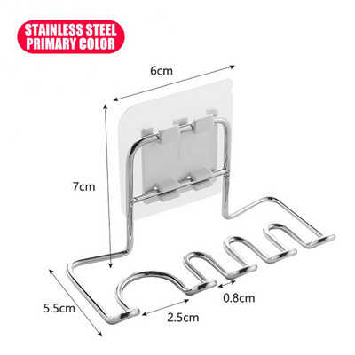 Držač za britve Stalak za britve Višenamjenski držač za četkice za zube Nehrđajući čelik Stalak za brijanje Držač za kupaonicu koji štedi prostor
