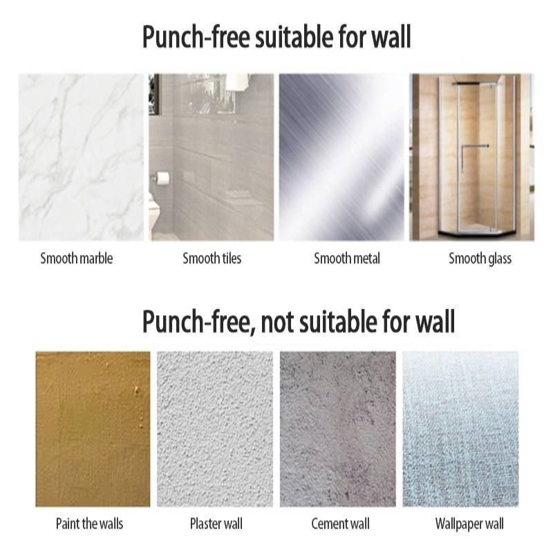 1/3/5 komada od nehrđajućeg čelika, držač za britvu, zidna ljepljiva kuka za pohranu za brijač, zidna polica, organizator, priključci za kupaonicu