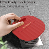 Kupaonski silikonski poklopac za dezodorans za podni odvod Zatvoreni poklopac otporan na insekte, otporan na mirise, vodootporan poklopac, kućni poklopac protiv mirisa