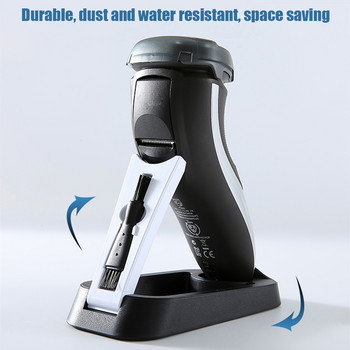 Βάση βάσης ξυριστικής μηχανής ABS Αντιολισθητική βάση ξυριστικής μηχανής αποστράγγισης νερού για ηλεκτρική ξυριστική μηχανή με βούρτσες καθαρισμού μαλλιών Αξεσουάρ μπάνιου