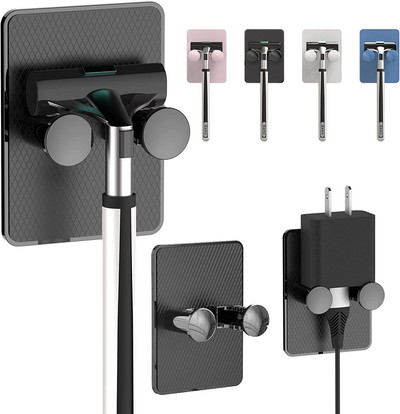 Držač za brijanje za tuš, samoljepljive podesive kuke, vodootporni držač za brijač za kupaonicu u kuhinji - 2 paketa (roza)