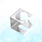 Kuke Kuka Stalak Viseći S Držač za kupaonicu Zidne vješalice od nehrđajućeg čelika od cinka Besplatna torbica Posrebreni kaput s dlakom Kuhinjski pribor