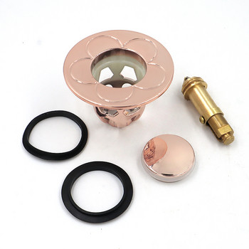 Universal Copper Pop-Up Bounce Core Basin Drain Rose Gold Filter Hair Catcher Αποσμητικό Πώμα μπάνιου Εργαλείο μπάνιου κουζίνας