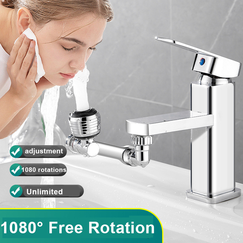 Univerzalni produžetak slavine Rotirajući 1080 Robotska ruka Slavina Filter za prskanje Kupaonica Kuhinja Slavine za umivaonik Mlaznica s mjehurićima