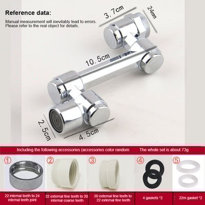 Nova univerzalna slavina s produžetkom rotacije od 1080°, perlator, plastični filter za prskanje, slavine za kuhinjski umivaonik, mlaznica za mjehuriće, robotska ruka