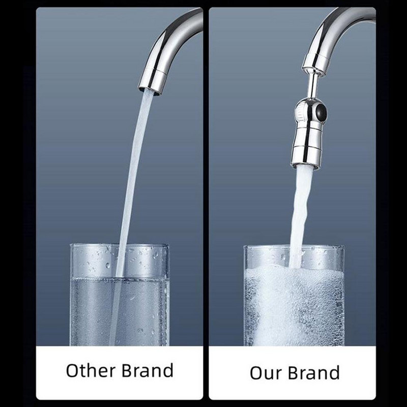 Univerzalna 1080° okretna robotizirana armatura, sklopiva produžna slavina za kuhinjski sudoper, rotirajuća višenamjenska produžna slavina