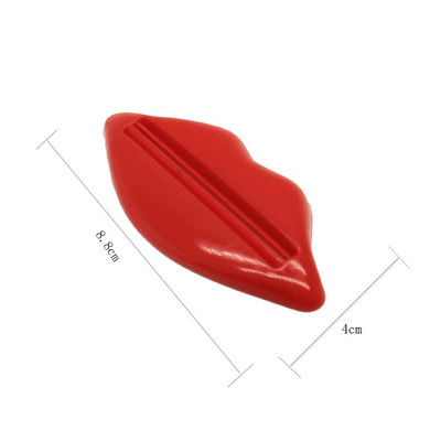 Sexy Hot Lip Kiss Tuba za doziranje paste za zube Kupaonska pasta za zube Sredstvo za čišćenje lica Cjedilo za kućnu tubu Rolling Stand Cjedilo