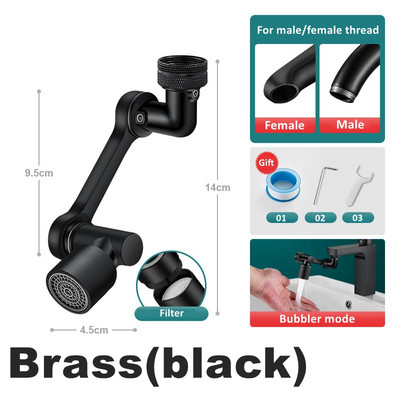 1080 stupnjeva rotirajući nastavak za slavinu, glava za raspršivanje, univerzalna kupaonska slavina, produžni adapter, perlator, produžetak za slavinu