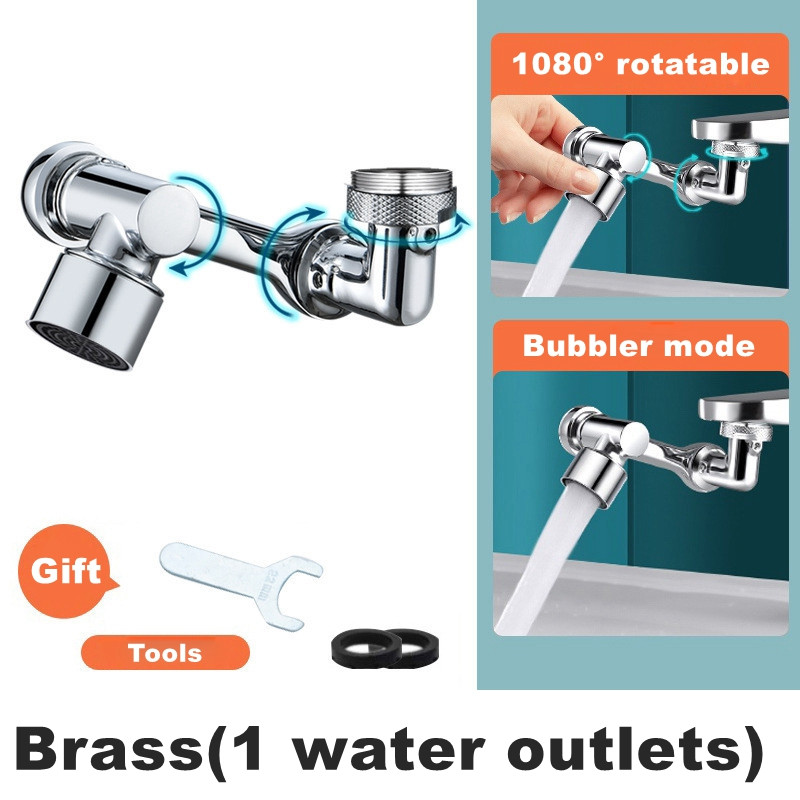 1080 stupnjeva rotirajući nastavak za slavinu, glava za raspršivanje, univerzalna kupaonska slavina, produžni adapter, perlator, produžetak za slavinu