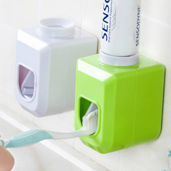ERMAKOVA Автоматична изстисквачка за паста за зъби Залепваща засмукваща подложка Монтирана на стена Удобен дозатор за паста за зъби Аксесоари за баня