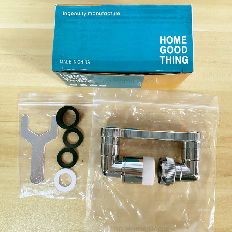 Metalni univerzalni 1080° zakretni robotski krak zakretni nastavak slavina mlaznica perlator kuhinjski sudoper produžetak slavine 2 način rada protoka vode