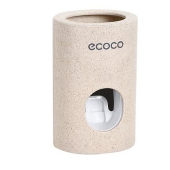 ECCO Автоматичен дозатор за паста за зъби Прахоустойчива изстисквачка за паста за зъби Водоустойчив държач за паста за зъби Стенен аксесоар за баня