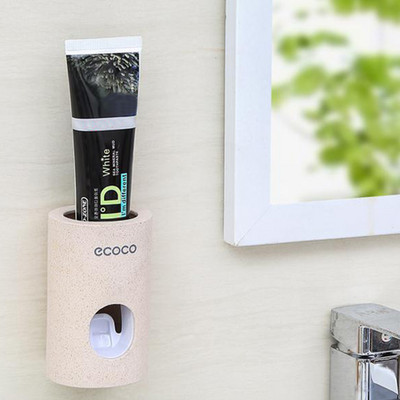 ECCO Automatic Toothpaste Dispenser Dustproof Toothpaste Squeezer Αδιάβροχη θήκη οδοντόκρεμας Επιτοίχια αξεσουάρ μπάνιου