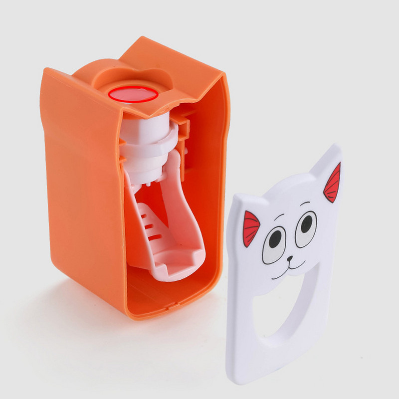 Automatinis dantų pastos dozatorius Dulkėms atsparus dantų šepetėlio laikiklis sieninis stovas Vonios kambario priedų rinkinys kačių dantų pastos spaustukas