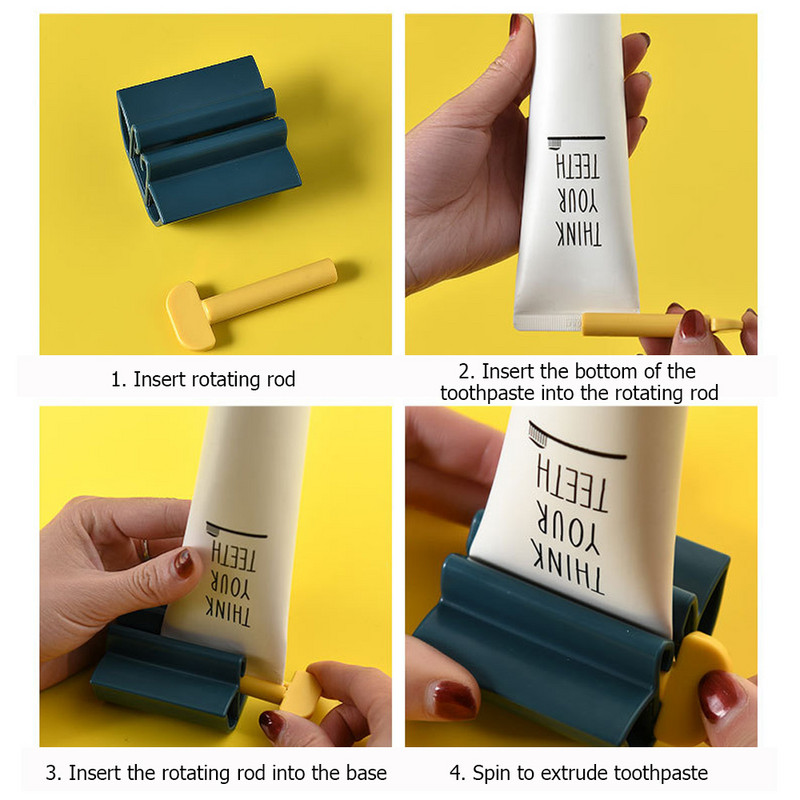Plastična tuba paste za zube na kotao Cjedilo Polygel Easy Dispenser Držač za sjedalo Postolje Pribor za čišćenje zuba Oprema za kućnu kupaonicu