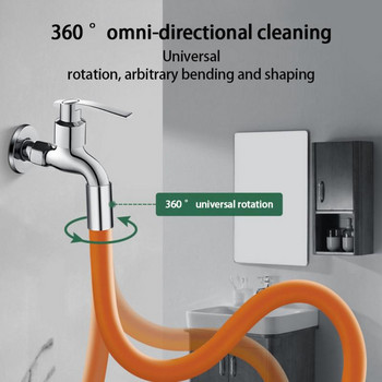 Удължител за кран Удължител за баня 360° въртене Регулиране на огъване Кран Устойчив на пръски Универсална удължителна тръба за мивка