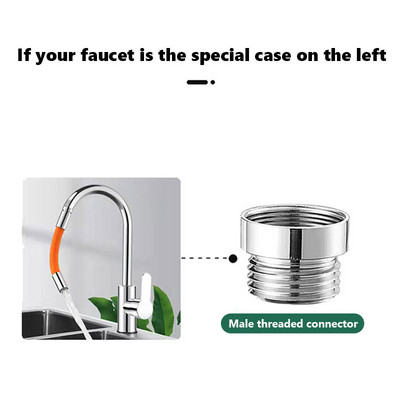 Produžni nastavak za slavinu Kupaonica Rotacija od 360° Podešavanje savijanja Slavina otporna na prskanje Univerzalna produžna cijev za umivaonik