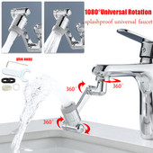 1080 stupnjeva Univerzalna rotacijska slavina Filter za prskanje Kuhinjska slavina Produžna mlaznica za vodu Pomični adapter za slavinu Dodaci za kupaonicu