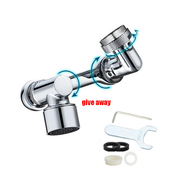 1080 stupnjeva Univerzalna rotacijska slavina Filter za prskanje Kuhinjska slavina Produžna mlaznica za vodu Pomični adapter za slavinu Dodaci za kupaonicu