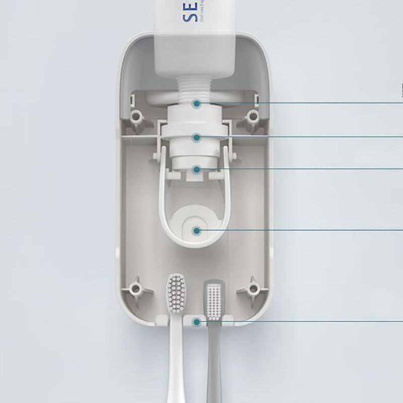 1kom Automatski dozator paste za zube Držač kućne četkice za zube Cjedilo za pastu za zube Stalak za zidni nosač Kupaonski pribor
