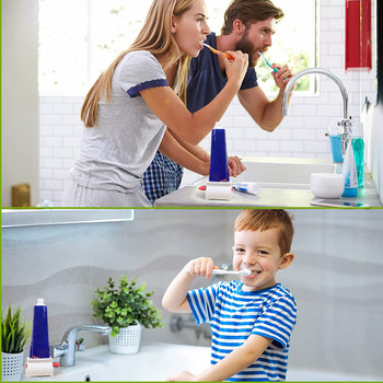 Φορητό Στίφτης οδοντόκρεμας Στήριγμα οδοντόκρεμας πολλαπλών χρήσεων Καθαριστικό προσώπου Σωληνάριο Κλιπ Αξεσουάρ μπάνιου Προμήθειες