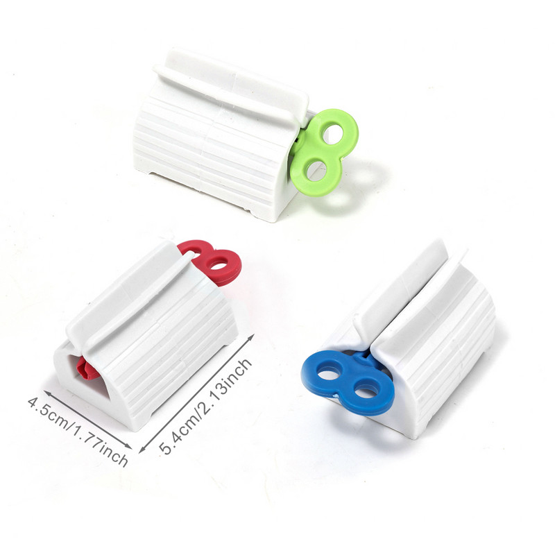 Pārnēsājams zobu pastas spiedes dozators Daudzfunkcionāls zobu pastas turētājs Sejas tīrīšanas līdzekļa tūbiņu klipši Vannas istabas piederumi Izejmateriāli