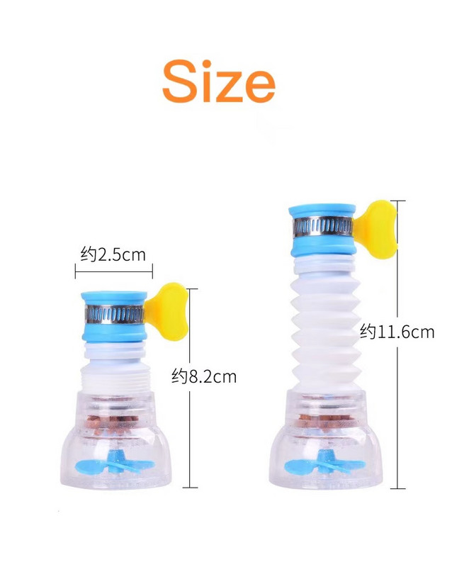 Produžetak slavine za vodu podesiv po stupnju Nadogradnja, verzija s dvostrukim filtrom, tuš, slavina za vodu, produžetak slavine za kućnu kuhinju