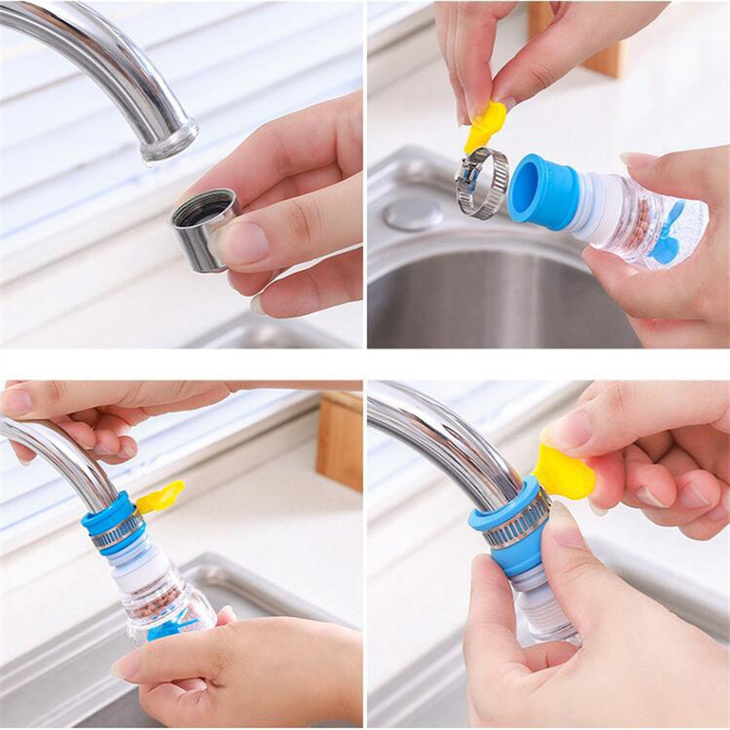 Slavina za 360 rotacija, kuhinja, tuš za kućanstvo, voda iz slavine, univerzalni produžni priključak, rotirajući pročišćivač vode za filtriranje vode