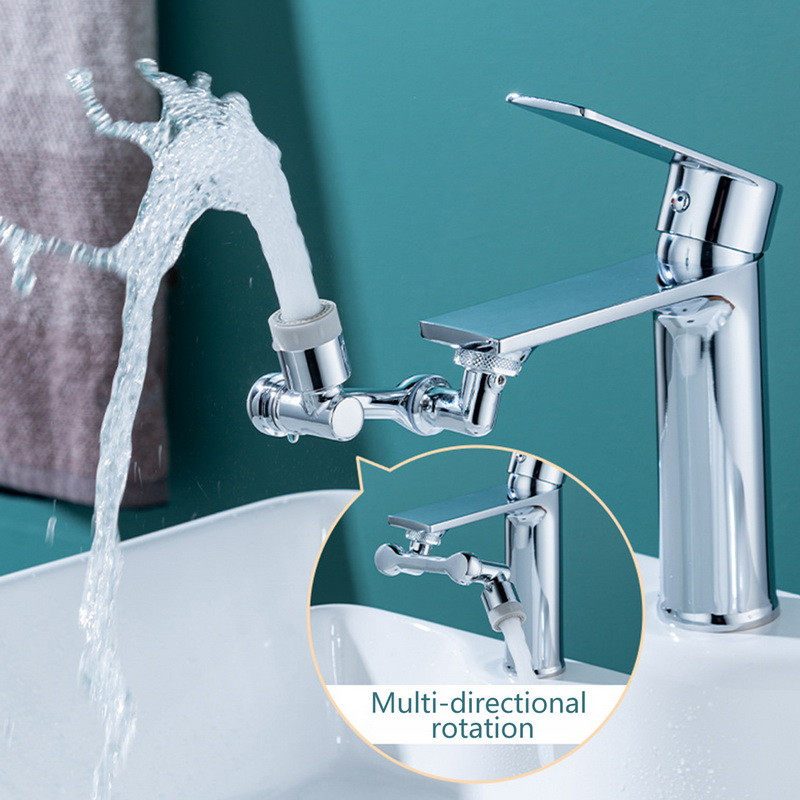 1080° rotirajući višenamjenski produžetak slavine Glava raspršivača s dva izlaza Filter za prskanje Pokretna slavina za kuhinju i kupaonicu
