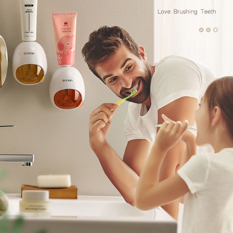 Automatski dozator paste za zube Otporan na prašinu Držač četkice za zube Stalak za zidni nosač Set kupaonskog pribora Cjedilo za pastu za zube