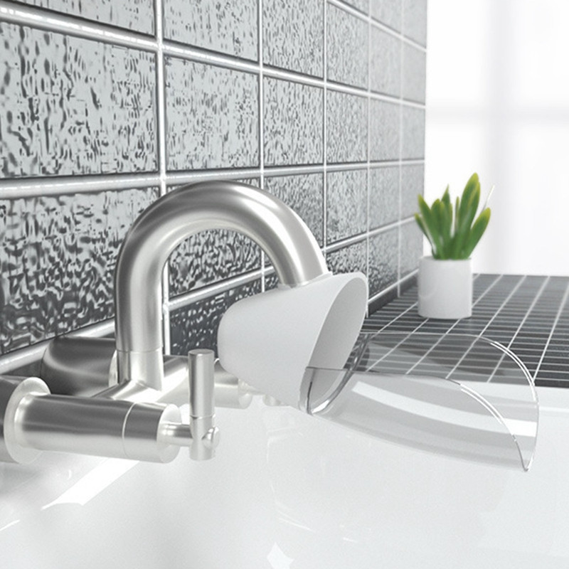 Visoko elastični silikonski produžetak za slavinu za vodu Sudoper Dječji uređaj za pranje Kupaonica Kuhinjski sudoper Slavina Vodič Produžeci slavine Pad