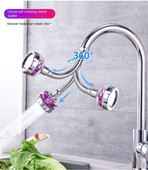 Kuhinjska slavina pod pritiskom 360 Okretni ekstender Visokotlačni pribor za sudoper koji štedi vodu Prilagodba mlaznice za slavinu bez prskanja