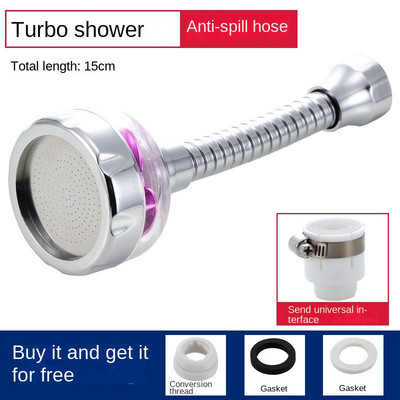 Kuhinjska slavina pod pritiskom 360 Okretni ekstender Visokotlačni pribor za sudoper koji štedi vodu Prilagodba mlaznice za slavinu bez prskanja