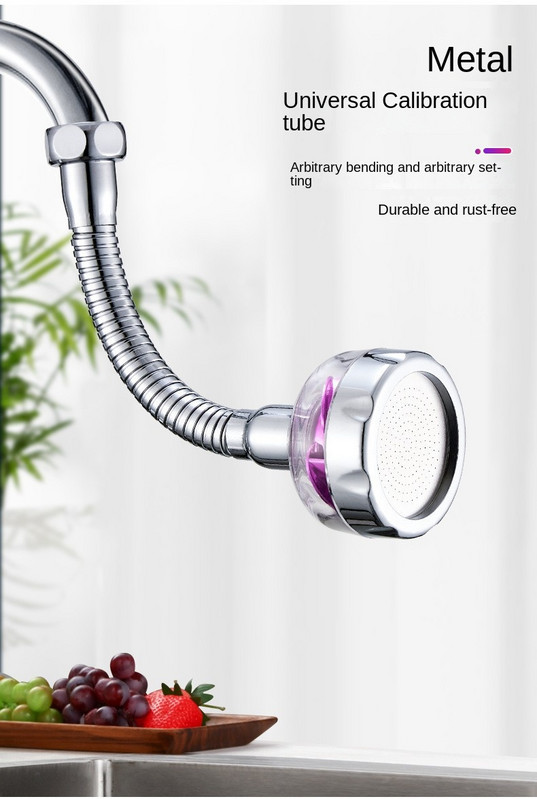 Kuhinjska slavina pod pritiskom 360 Okretni ekstender Visokotlačni pribor za sudoper koji štedi vodu Prilagodba mlaznice za slavinu bez prskanja