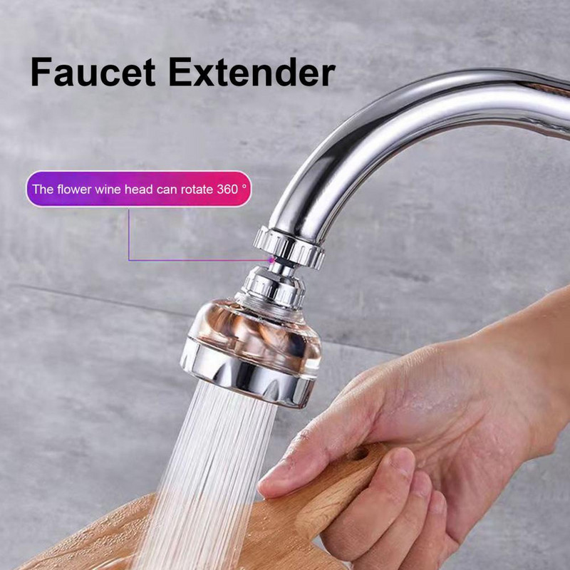 Kuhinjska slavina pod pritiskom 360 Okretni ekstender Visokotlačni pribor za sudoper koji štedi vodu Prilagodba mlaznice za slavinu bez prskanja