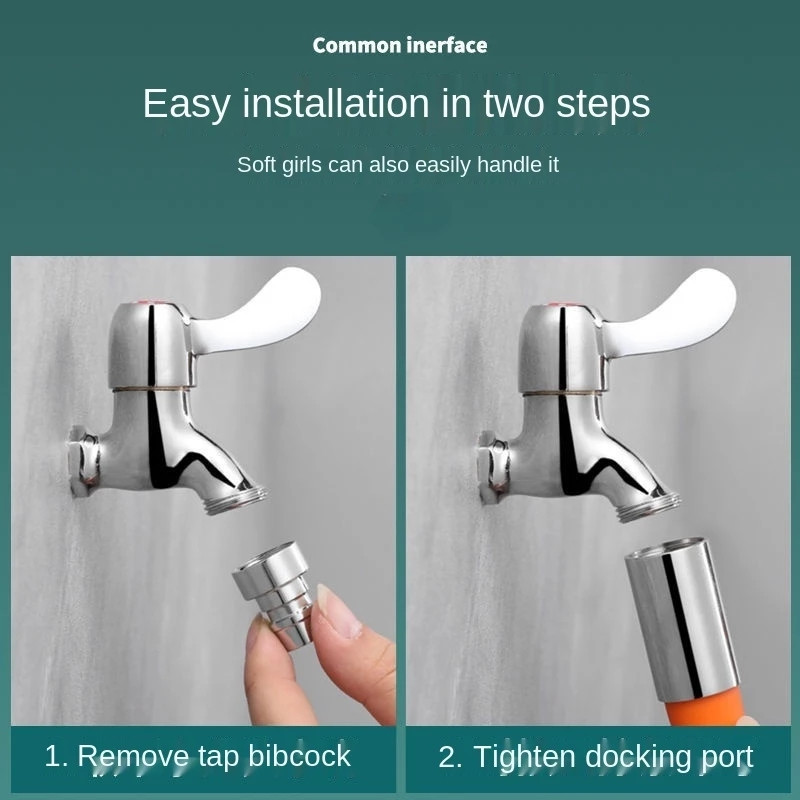 Univerzalna pjenasta produžna cijev s priključkom, slavina za raspršivač od 360 stupnjeva, produžno crijevo, fleksibilna glava cijevi otporna na prolijevanje