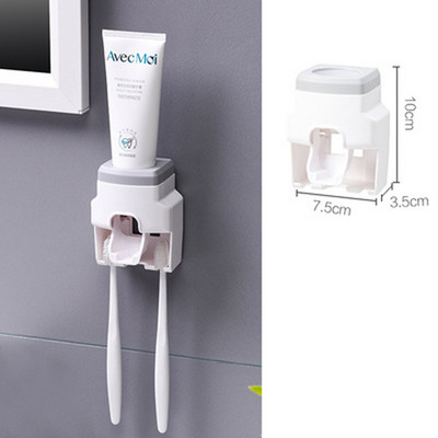 OYOREFD Creative višenamjenski dozator paste za zube Držač četkice za zube Snažan zidni potpuno automatski stiskač paste za zube