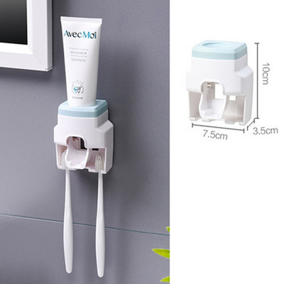 OYOREFD Creative višenamjenski dozator paste za zube Držač četkice za zube Snažan zidni potpuno automatski stiskač paste za zube