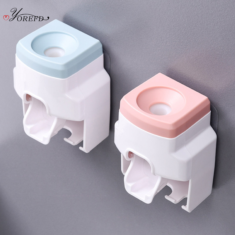 OYOREFD Creative višenamjenski dozator paste za zube Držač četkice za zube Snažan zidni potpuno automatski stiskač paste za zube