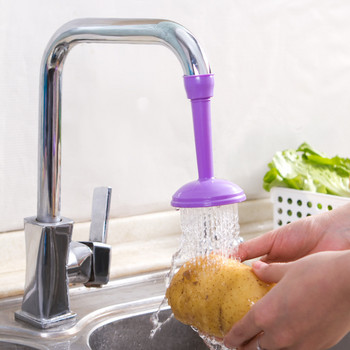 Удължител за кран за вода Въртящ се спестяващ кран Устройство за миене на деца Високоеластична мивка Кухня Аксесоари за баня удължител за кран