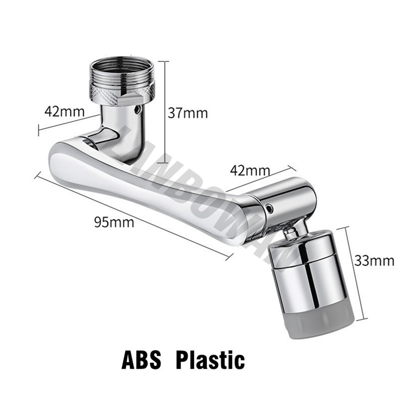 Univerzalna 1080° Dual Mode Extender slavina Perlator Plastična slavina Filter za prskanje Kuhinjske slavine za umivaonik Bubler Mlaznica Robotska ruka
