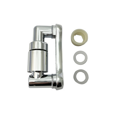 Plastična višenamjenska rotacijska produžna slavina, srebrna, 2 načina rada, umivaonik, rotirajući produžni nastavak za slavinu, univerzalni nastavak za kupaonsku slavinu