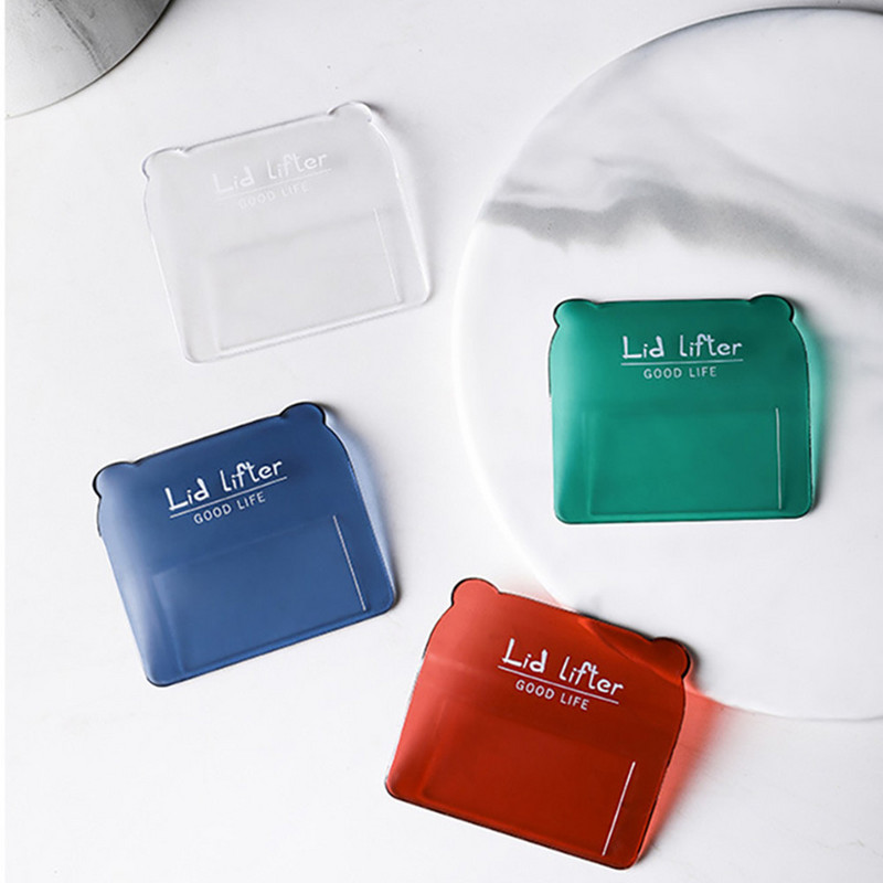 Nešiojami šiaurietiški tualeto sėdynės pakeliami dangčiai, pakeliami animacinio filmo lokio galvutės tualeto dangčiai, patogi rankena, tualeto dangtis, vonios kambario priedai