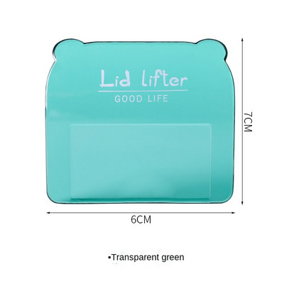 1/3/5 komada kreativnih prozirnih podizača WC sjedala Izbjegavajte dodirivanje poklopca sanitarne WC sjedala Ručka podizača poklopca Kupaonski pribor