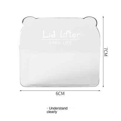 1/3/5 komada kreativnih prozirnih podizača WC sjedala Izbjegavajte dodirivanje poklopca sanitarne WC sjedala Ručka podizača poklopca Kupaonski pribor