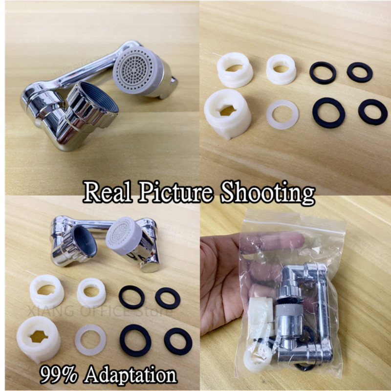99% univerzalni 1080° rotirajući produžni ventil za slavinu, plastični filtar za prskanje za kuhinjsku kupaonsku slavinu, robotska ručna mlaznica za mjehuriće