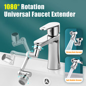 Univerzalna slavina s produžetkom rotacije 1440° Perlator Plastični filtar za prskanje Kuhinjske slavine za umivaonik Mlaznica za mjehuriće Robotska ruka