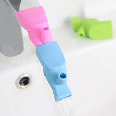 Fürdőszoba mosogató fúvóka csaptelep hosszabbító gumi rugalmas vízcsap hosszabbító konyhai csaptelep tartozékok gyerekeknek gyerek kézmosás