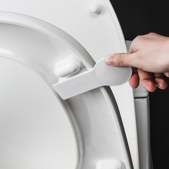 Αντι-βρώμικο ανυψωτικό καπάκι τουαλέτας Κάλυμμα τουαλέτας μπάνιου Λαβή Αυτοκόλλητη θήκη για καπάκι τουαλέτας Αξεσουάρ μπάνιου
